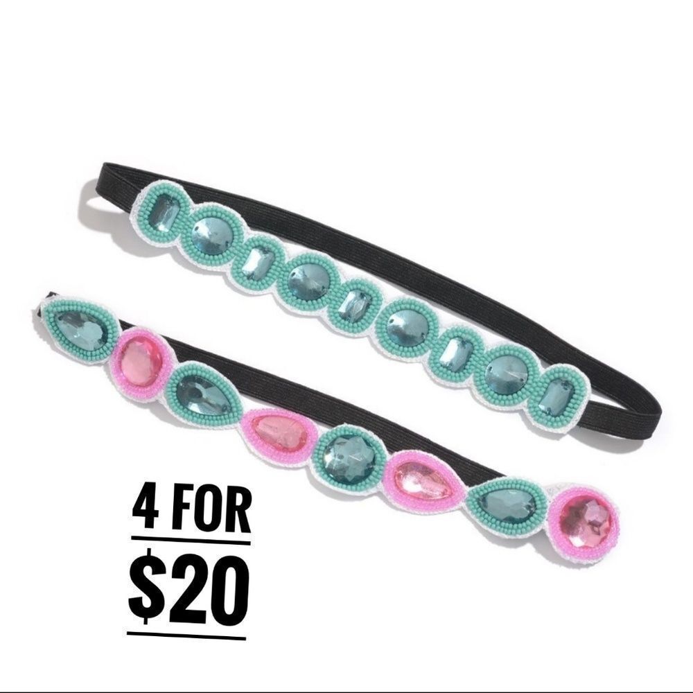 4 FOR $ 20 Headbands Seed Bead Set of